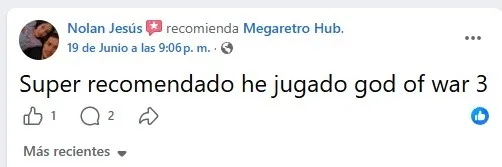 Reseña de Nolan Jesús en Facebook